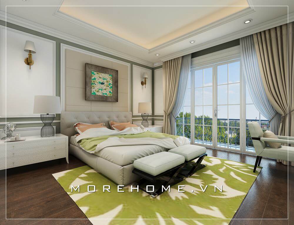 Giường ngủ đẹp bọc da